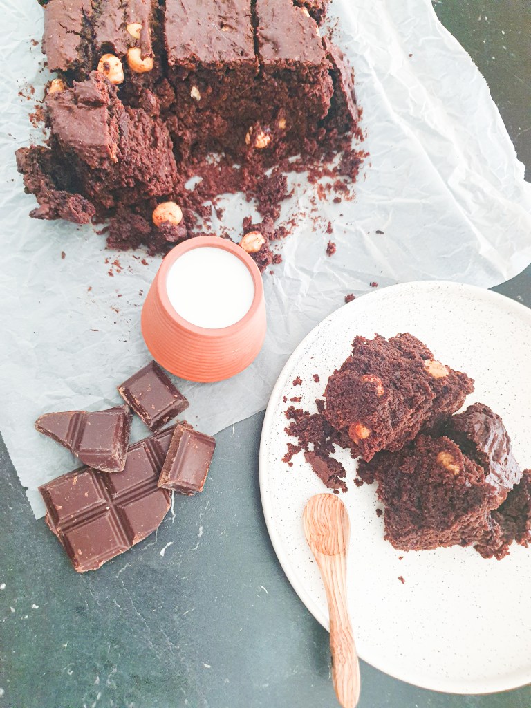 Photo d'illustration de la recette de brownie vegan hyper fondant