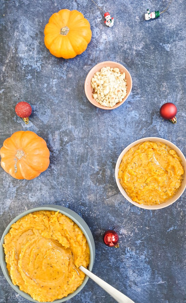 photo d'illustration de la recette de Purée de butternut et noisette