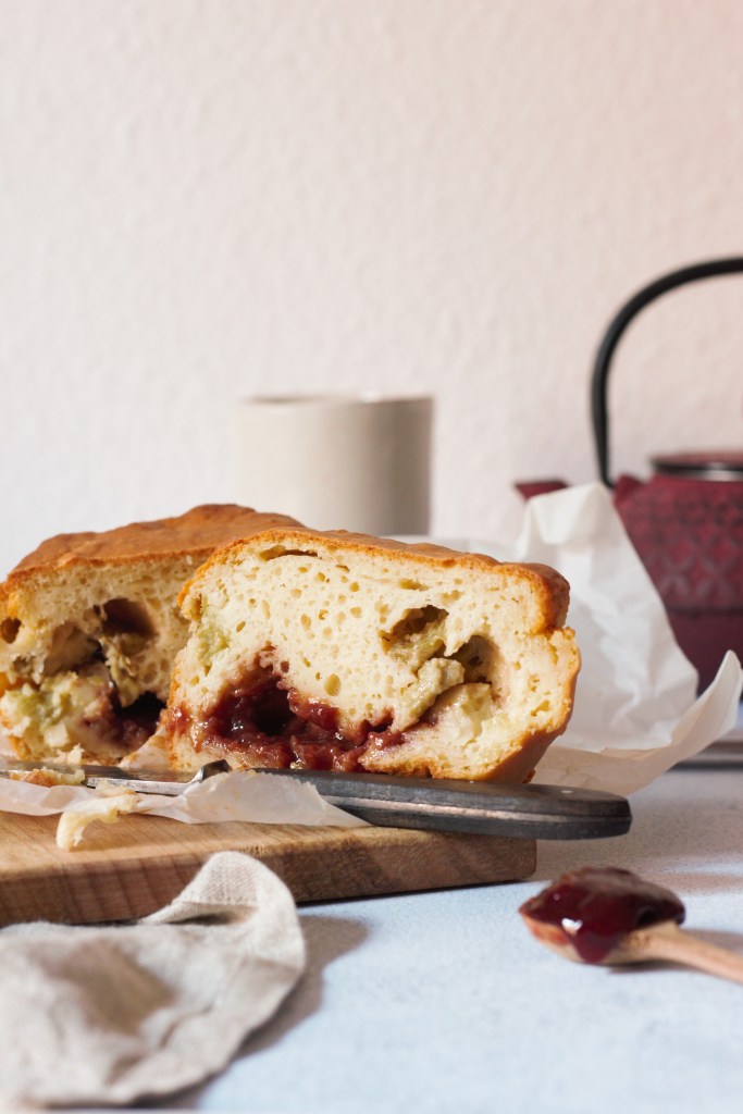 Photo d'illustration de la recette de Muffin fraise rhubarbe