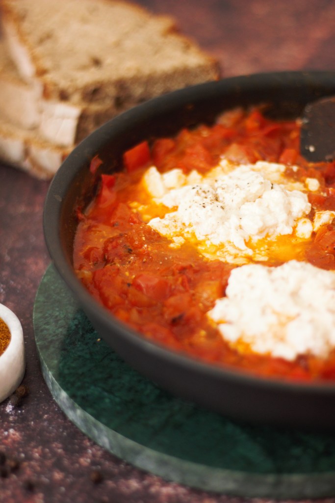 Photo d'illustration de la recette de Chakchouka vegan au tofu soyeux