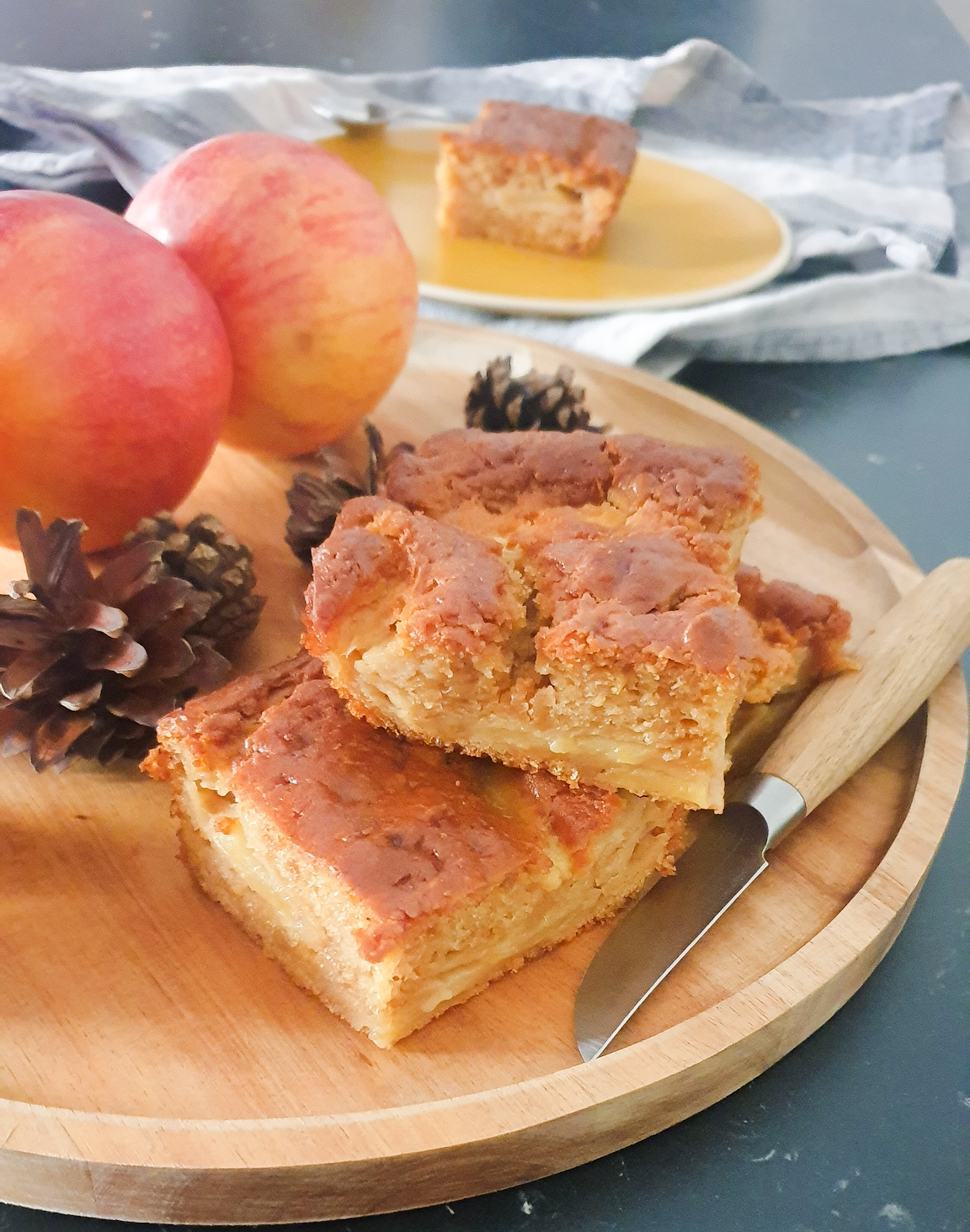 photo d'illustration e la recette de Moelleux aux pommes vegan