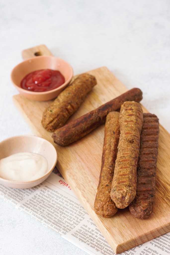 Photo d'illustration de la recette de Saucisse vegan, sans gluten