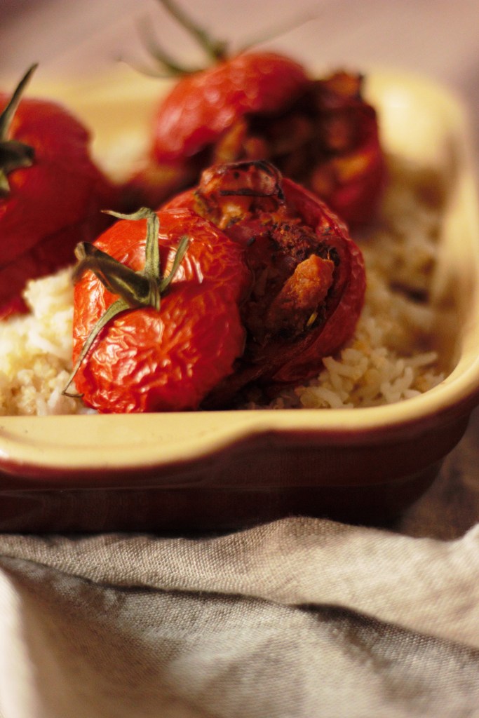 Photo d'illustration de la recette de Tomate farcies vegan