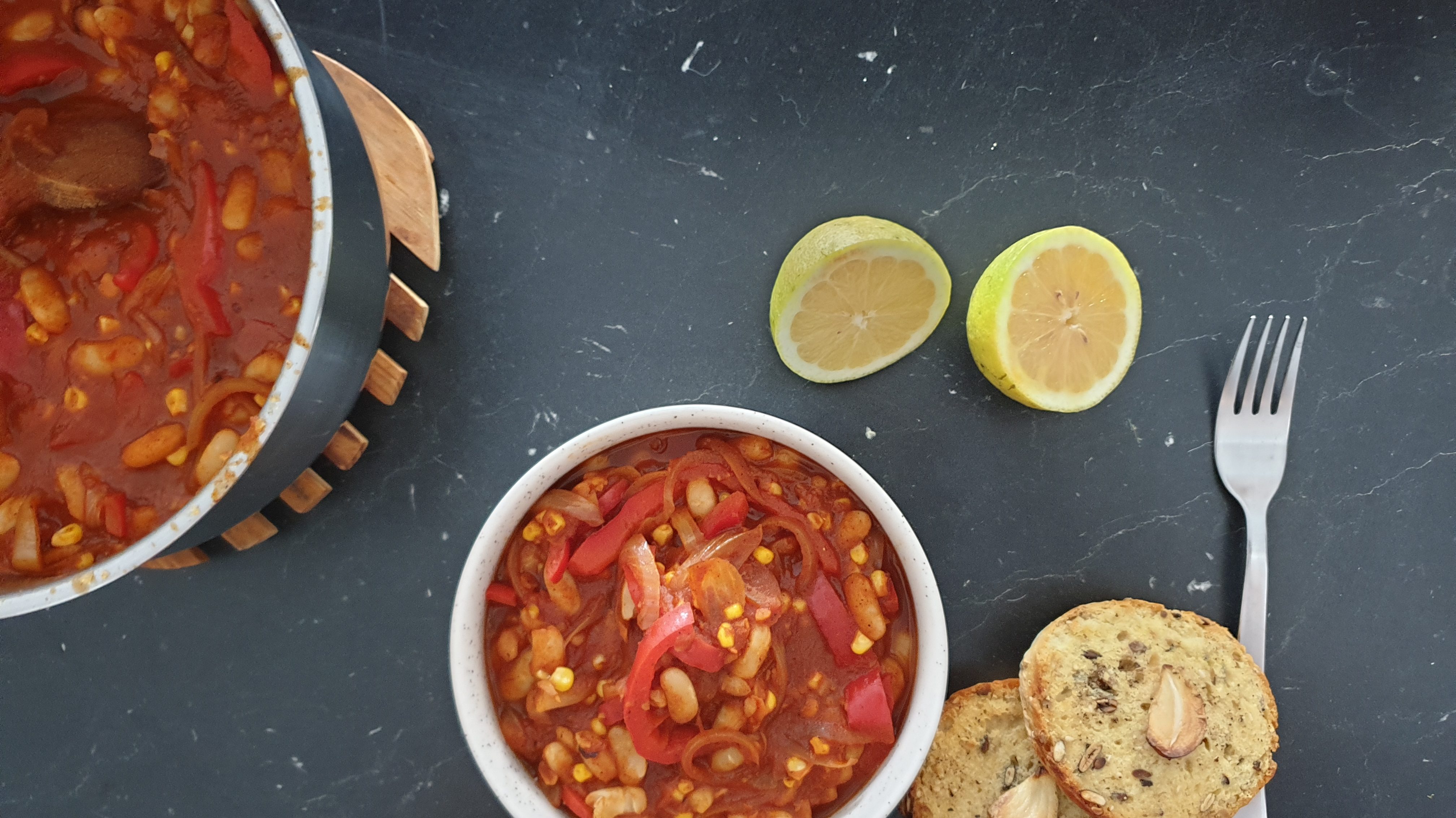 photo d'illustration de la recette de Chili sin carne facile