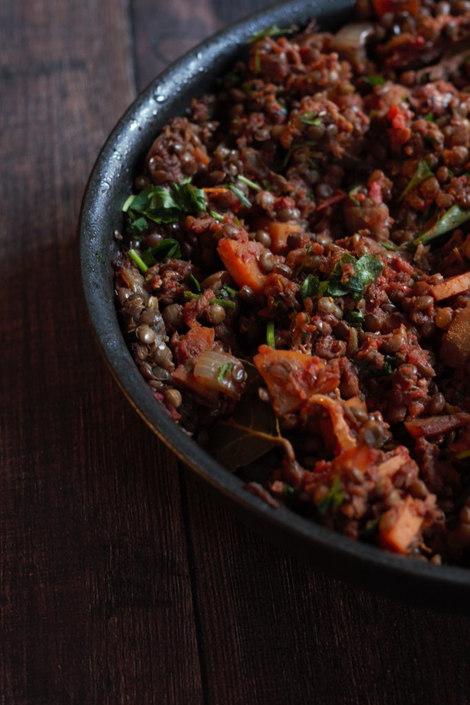 photo d'illustration de la recette de Bolognaise de lentilles