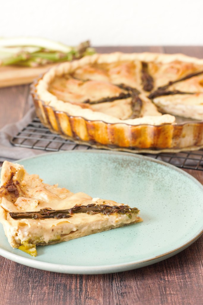 Photo d'illustration de la recette de Quiche à l’asperge vegan